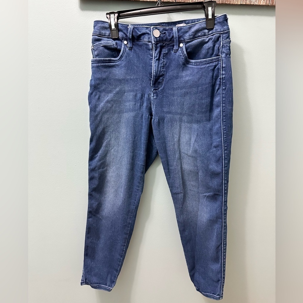 Seven7 High Rise Skinny Crop Skin Fit stretchy jeans size 8